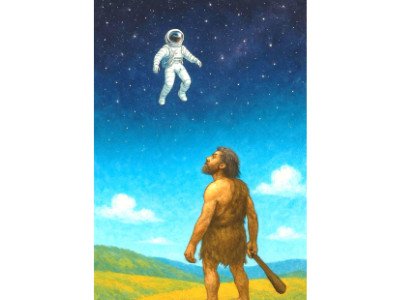 THE ASTRONAUT WHO FELL IN LOVE WITH A CAVEMAN