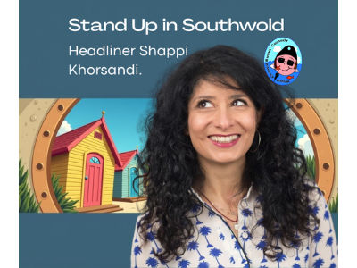 WCB Comedy Premier Stand up Special in Southwold with Headliner Shappi Khorsandi