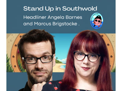 WCB Stand up in Southwold with headliners Angela Barnes and Marcus Brigstocke